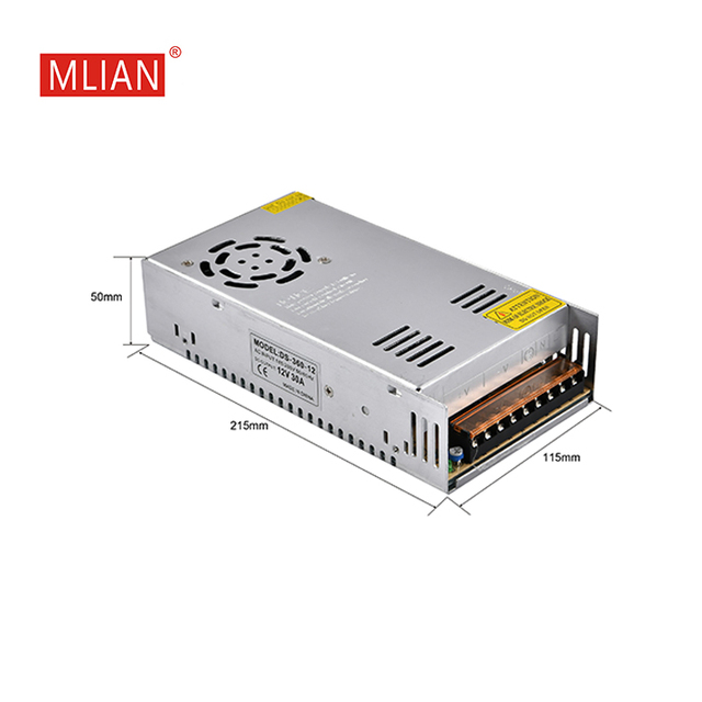 Wide Voltage Input110V Low-voltage Output 24V 360W LED Switching Power Supply CE FCC ROHS Certifications IP20 87% Efficiency