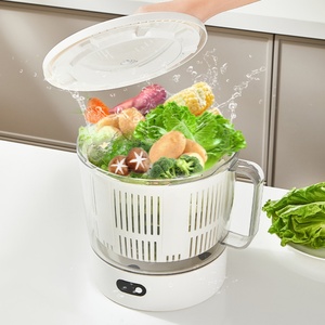 Deshidratador de Verduras de Plástico, Herramienta de Cocina Manual y Eléctrica con Colador para Lavar y Escurrir Verduras para Uso Doméstico - Product Image 6
