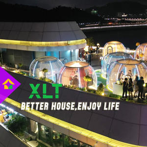 Diseño moderno China Casa de huéspedes Cúpula prefabricada <span class=keywords><strong>Albergue</strong></span> Aplicación al aire libre Sistema de ventilación Cortinas DE PRIVACIDAD Hecho PC - Product Image 4