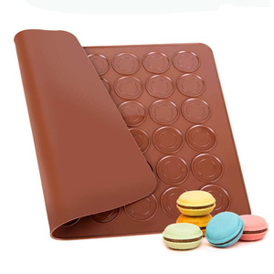 48 cavités <span class=keywords><strong>macaron</strong></span> biscuits pâtisserie bricolage ustensiles de cuisson outils de décoration Silicone <span class=keywords><strong>moule</strong></span> feuille tapis - Product Image 6