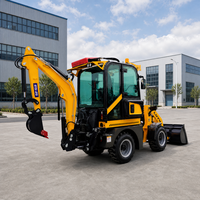 Mini-chargeuse-pelleteuse LUYU 1-2 tonnes 4x4, machine compacte pour travaux de terrassement, utilisation agricole et de construction