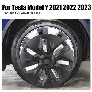 Enjoliveurs de roue pour Tesla Model Y, 19 <span class=keywords><strong>pouces</strong></span>, accessoires, noir mat, enjoliveurs de roue Model Y 2021-2023, lot de <span class=keywords><strong>4</strong></span> - Product Image 4