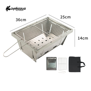Juego de Mesa y Horno Ajustable en Altura Chanodug 2025 de Aluminio FX-7156-IGT para Exteriores, Hecho en China, Nuevo Diseño, Negro - Product Image 2