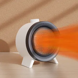 2023 Desk Heater Fan Hot And Cold 2 In 1 Small Space Room Office Home Electric Mini Portable Ptc Ceramic Heater Fan