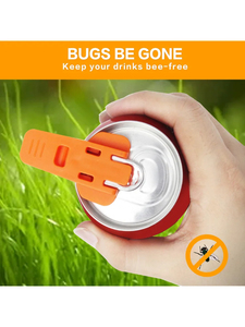 Protectores de latas y bebidas para el hogar, abrelatas de plástico con etiqueta para refrescos, cerveza, cola o soda, protector de boca de lata resistente a moscas - Product Image 3