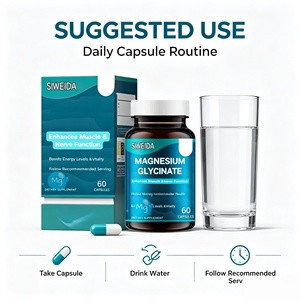 Private Label <span class=keywords><strong>Magnesio</strong></span> Glicinato Cápsulas Alta Absorción Quelado Mineral Sueño Relajación Muscular Energía 60 Cápsulas - Product Image 5