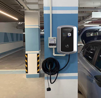 Nouvelle borne de recharge murale pour véhicules électriques 7kW 11kW 16A avec câble de 5m, protection IP54, garantie de 12 mois