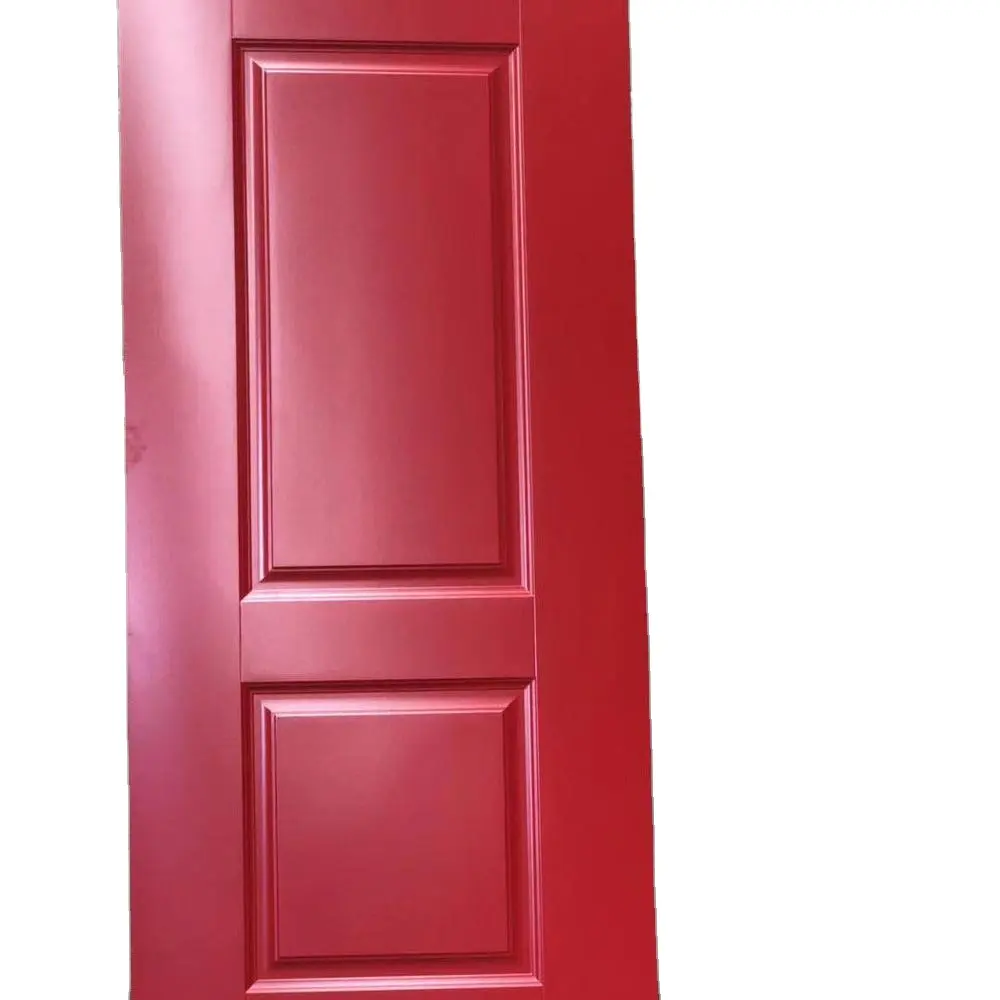 melamine color 2 panel MDF/ HDF door skin