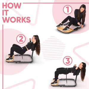 Macchina di spinta dell'anca pieghevole della macchina del propulsore del gluteo dell'anca su misura con le bande di resistenza - Product Image 5