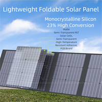 Pack solaire pliable en silicium monocristallin avec panneaux légers et flexibles pour la recharge portable des téléphones en camping