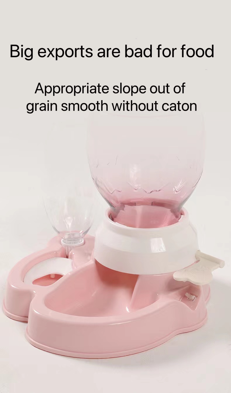 Amazon Nice Quality Gravity Colorful Automatic Pet Water And Food Feeder Water Dispensers Feeder For Cat