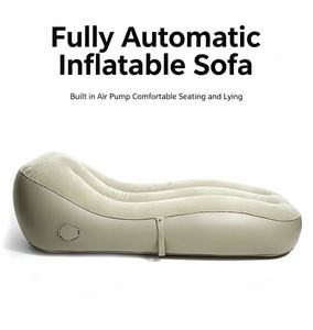 Canapé gonflable automatique avec pompe à air intégrée, surface floquée, chaise longue gonflable portable pour le camping et la plage - Product Image 3