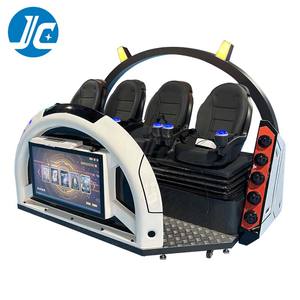 โรลเลอร์ปรับแต่งได้4ที่นั่งทำจากไฟเบอร์กลาสไฟเบอร์กลาสแบบหมุนได้พร้อมไฟแอลอีดีเครื่องจำลองปุ่มยิงแบบหมุนได้ - Product Image 2