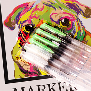 6 pz/set Riutilizzabile Vernice di Colore di Acqua Pennello Pennello Acquerello Pennello Penna Inchiostro per la Pittura Calligrafia Disegno Rifornimenti di Arte - Product Image 6