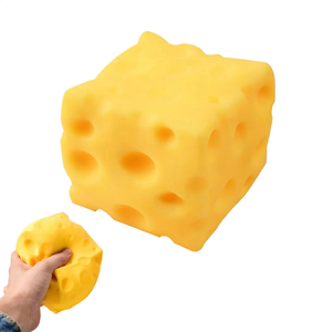 Juguetes Blandos de Queso en Cubo, Juguete Sensorial de Queso Suave, Juguete Antiestrés de Rebote Lento, Juguete para Aliviar el Estrés - Product Image 2