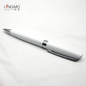Lingmo Neue Design Hohe Qualität Weiß Farbe Kugelschreiber Luxus Ball Stift