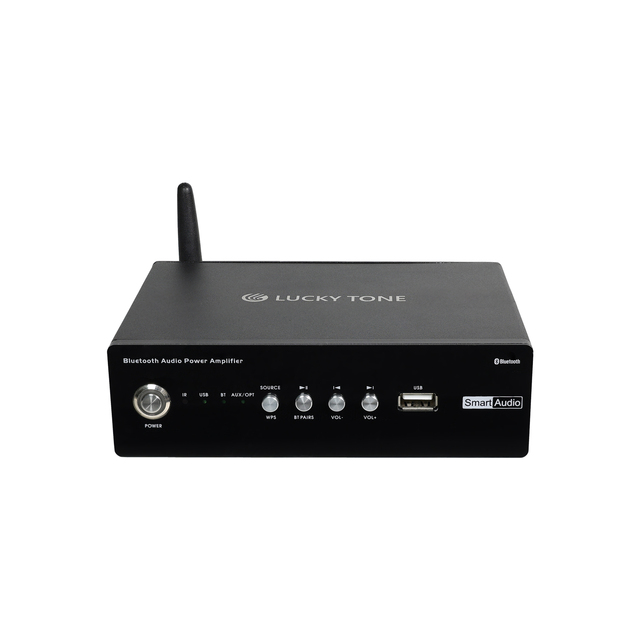 Mini Desktop 2 Channel 60W Blue Tooth Audio Amplifier with USB/ AUX in for Multi Room Background Music