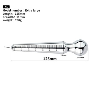 FRRK Masajeador de Próstata de Acero Inoxidable con Bolas y Gránulos, Columna de Acero, Doble Cabeza, Multifunción - Product Image 3