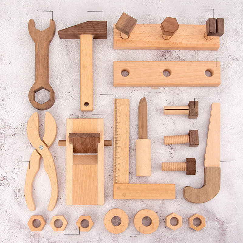Лидер продаж, детская Веселая деревянная 3d-сборка, Детская игра, имитация, ремонт, обучение, гайка, винт, креативный Набор для моделирования