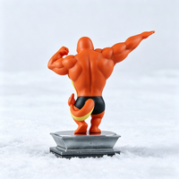Figurine de lézard musclé en résine, modèle de décoration amusant pour adultes, en boîte