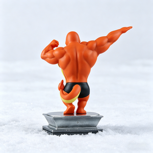 Figurine de lézard musclé en résine, modèle de décoration amusant pour adultes, en boîte - Product Image 4