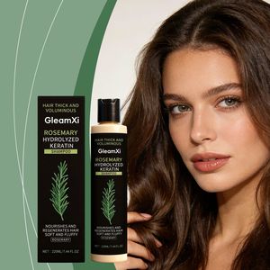 Champú GleamXi para el Cabello, Engrosamiento, Crecimiento, Nutrición, Reparación, Natural, con Romero y Queratina Hidrolizada, 220 ml - Product Image 6