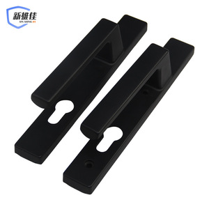 Poignée de porte en alliage d'aluminium type 85, simple point de fixation, pour portes en verre et PVC, montage en surface, ambidextre - Product Image 4