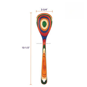 Cuillère de cuisine en bois divers scénarios d'utilisation différents haute qualité belle peinture finition cuillère en bois - Product Image 3