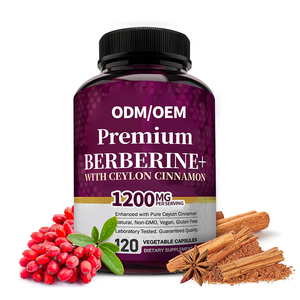 Kapsul Cuka Suplemen Diet Berberin Kayu Manis Ceylon Organik Kelas Berberin HCL - Product Image 1