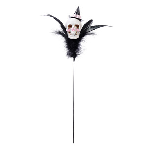 Hot Selling Halloween Feather Skeleton Pumpkin Branch Bouquet Creative Home Party Decoration - Product Image 6