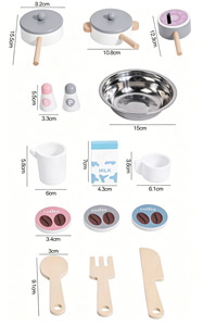 Set Cucina Giocattolo per Bambini, Gioco di Ruolo Educativo, Simulazione di Cucina, Giocattoli per l'Apprendimento e il Divertimento dei Bambini - Product Image 3