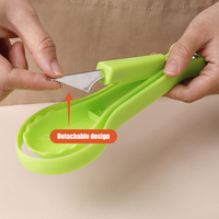 Multifunctionele Meloenballetjeslepel Set 3-in-1 Watermeloenlepel Fruit Snijder Gereedschap Fruit Snijgereedschap Set Keuken Gadgets