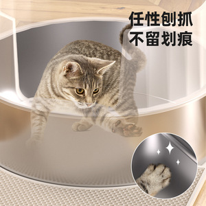 Flowerpot Style Stainless Steel Cat Litter <b>Box</b> With Shovel Fully Enclosed Extra <b>Large</b> Odor Proof For Cat - Product Image 4