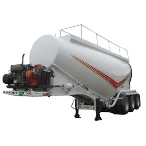 Cheap price 3 axles 50ton 40m3 cement bulker carrier silo transport equipment trailer