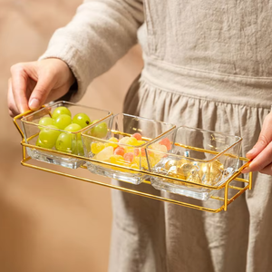 Set di Piatti <span class=keywords><strong>in</strong></span> <span class=keywords><strong>Vetro</strong></span> Smerigliato Ecologici per Snack e Matrimoni, per Uso Domestico, Ristorante e Catering - Product Image 4