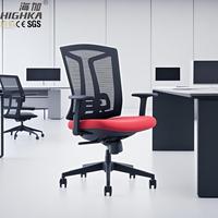 Chaise d'ordinateur en maille de gestionnaire de haute qualité inclinable pivotante à dossier bas bon marché