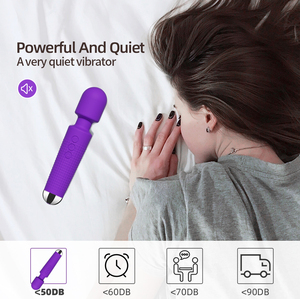 Vibrateur silencieux rechargeable par USB, 100% étanche, baguette de massage AV, 8 vitesses, 20 modes, pour femmes adultes - Product Image 4