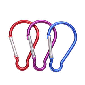 JH-DSK-DP-1 คาราบิเนอร์อะลูมิเนียมรูปทรงน้ำเต้า ตะขอเกี่ยวสำหรับเดินป่ากลางแจ้ง ตะขอเกี่ยวกระเป๋ารถเข็นเด็กอเนกประสงค์ ใช้ได้ทั่วไป - Product Image 4