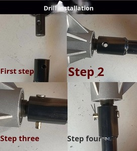 Xăng Mặt Đất Khoan Tay Đẩy Loại Trái Đất Khoan Cây Trồng Đào Máy Trái Đất Khoan Khoan Với Bánh Xe - Product Image 6