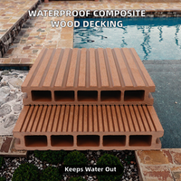 Terrasse en WPC, composite, antidérapant, à emboîtement, brossé, de style européen, imperméable et résistant à l'humidité, garantie 3 ans