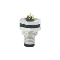 Montaje de Panel PCB IP67, Cable impermeable M8, Conector de toma de Panel trasero