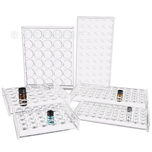 Seeking Excellence Acrylic Sample Bottle Rack 20250327 PC Material Chemical Resistant Easy To Clean For Lab Use - Product Image 1