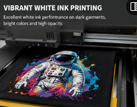 Imprimante textile DTG 4 couleurs avec tête d'impression I3200 pour la publicité textile automatique