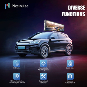 Pixelpulse Auto-Dach-Werbe-<span class=keywords><strong>LED</strong></span>-Bildschirm Nachrichtenanzeige Wasserdicht Outdoor Programmierbarer Lauftext Taxi-Dach-<span class=keywords><strong>LED</strong></span>-<span class=keywords><strong>Display</strong></span> - Product Image 4