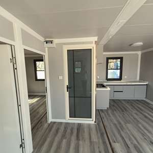 Maisons préfabriquées de luxe en conteneurs d'acier de 20 pieds, pliables pour le transport, avec <span class=keywords><strong>tiroir</strong></span> coulissant, extensibles, à une seule aile, pour chambre moderne, école, gymnase - Product Image 6