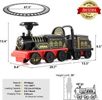 Train Électrique Musical Lumineux pour Enfants, Jouet d'Amusement Personnalisé OEM, Cadeau d'Anniversaire pour Enfants