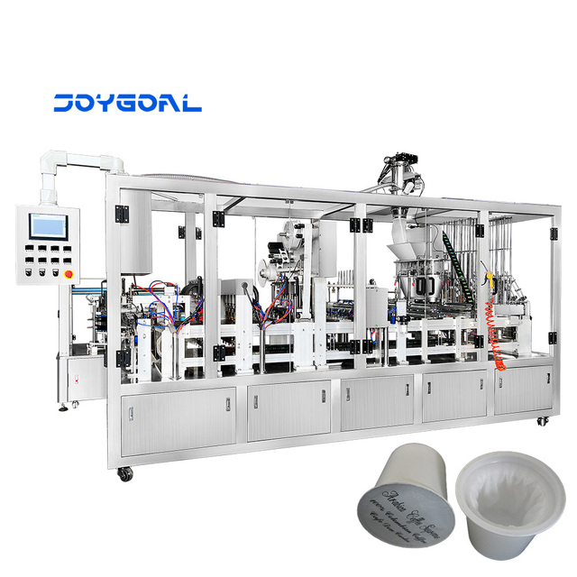 Coffee Capsule Horizontal Packing Machine Powder Nespresso Capsule Filling and Sealing Machine K Cup Filling Machine 12000BPH