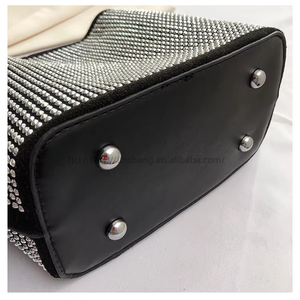 Sac à main de créateur neuf avec strass, sac bandoulière couleur unie avec fine sangle, sacs à main pour femmes, sac seau Tanjing - Product Image 6