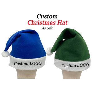 2024 2025 enfants adulte garçon fille chapeau <span class=keywords><strong>de</strong></span> noël Non-tissé <span class=keywords><strong>haute</strong></span> qualité publicité motif <span class=keywords><strong>de</strong></span> noël tricoté chapeau - Product Image 1