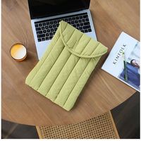 Bolsa de ordenador bordada de doble cara de algodón espacial para MacBook, contenedor interior ligero para funda protectora de iPad